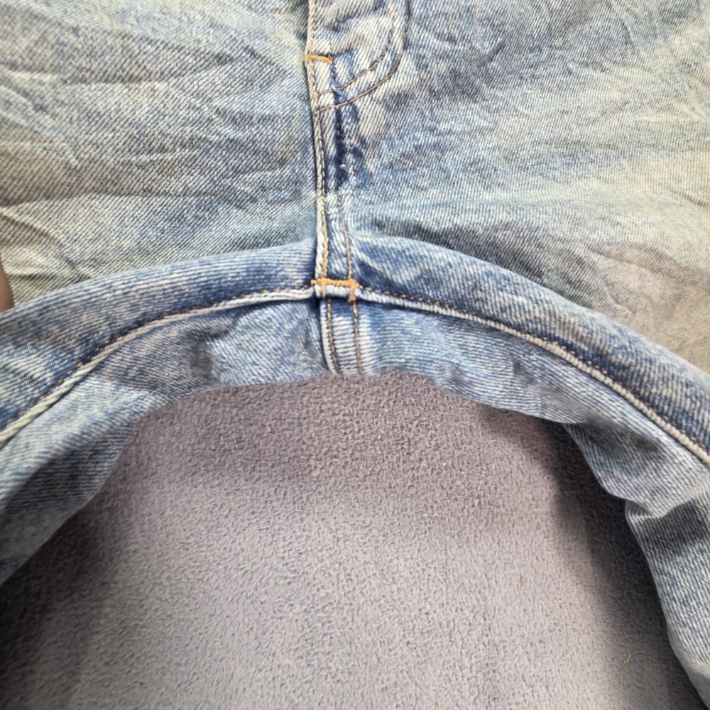 Levis Jeans Mens Selvedge Light Wash Blue Slim Tapered Honeycomb Fits 30x30 - Picture 13 of 16